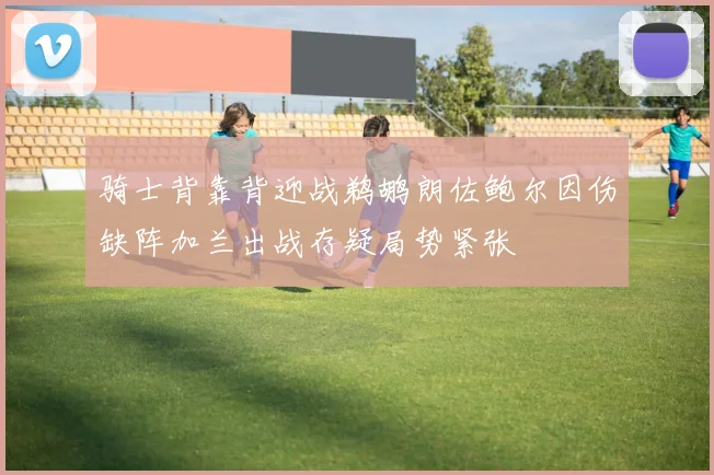 骑士背靠背迎战鹈鹕朗佐鲍尔因伤缺阵加兰出战存疑局势紧张